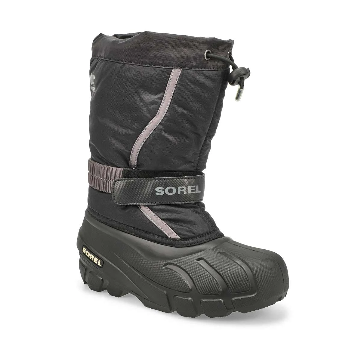 Sorel Kids' Flurry Winter Boot - Black/Grey