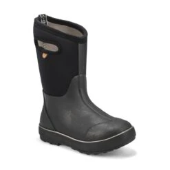 Bogs Kids' Classic II Solid Boot - Black