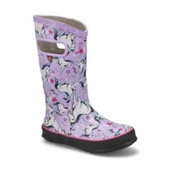 Bogs Girl's Unicorn Awesome Rain Boot -Lavend