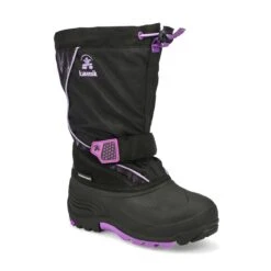 Kamik Girls' Snowfall P Waterproof Boot - Bla