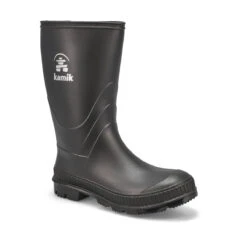 Kamik Boys' Stomp Waterproof Rain Boot - Blac